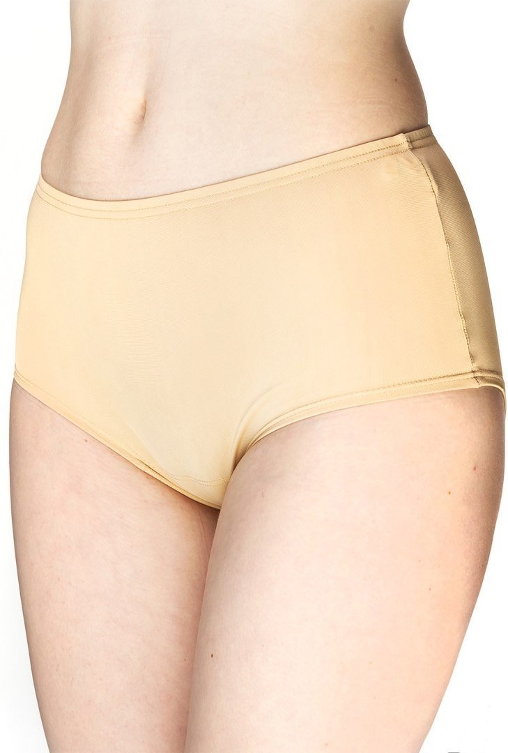 Figi Damskie Eliza Wciągana Gumka : Kolor - Beżowy, Rozmiar - 38