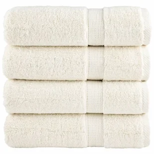 vidaXL Ręczniki premium SOLUND, 4 szt., kremowe, 50x100 cm, 600 g/cm² - Ręczniki - miniaturka - grafika 1