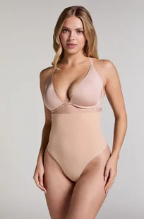 Hunkemöller Stringi bezszwowe z wysokim stanem Beżowy - Majtki damskie - miniaturka - grafika 1