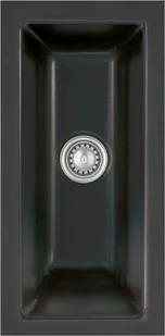 Zlew SystemCeram MERA 16-U NERO 68 (czarny połysk) (53460168) - Zlewozmywaki - miniaturka - grafika 1