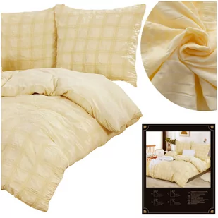 Pościel 160x200 4 części Kora Jednolita Krata Anda 01 - Pościel Pościel 160x200 4 części Kora Jednolita Krata Anda 01 - Pościel - miniaturka - grafika 1