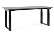 Biurka - Biurko Q-Form - Stelaż i Blat - 150x80 cm - YZ-13 - Antracyt - miniaturka - grafika 1