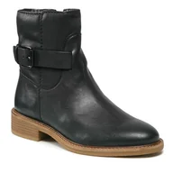 Botki damskie - Botki Clarks Cologne Strap 261747714 Black Leather - miniaturka - grafika 1