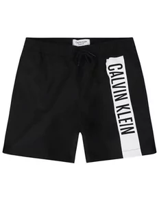 Calvin Klein Swimwear Szorty kąpielowe Medium Drawstring B70B700225 Czarny Regular Fit - Kąpielówki dla chłopców - miniaturka - grafika 1