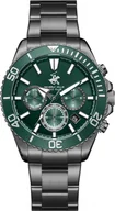 Zegarki męskie - Zegarek męski BEVERLY HILLS BP3721X.070 zielony fashion na prezent - miniaturka - grafika 1