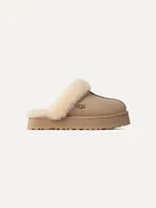 Kapcie damskie - UGG Skórzane kapcie "Disquette" w kolorze beżowym - miniaturka - grafika 1
