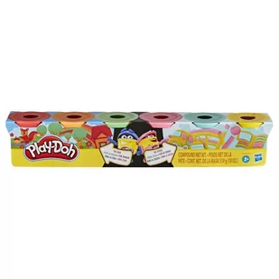 Hasbro Zestaw mas plastycznych 3+3 tuby do dzielenia się, Rainbow - Zabawki kreatywne - miniaturka - grafika 1