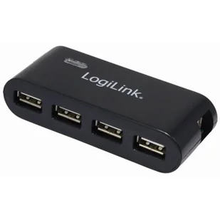 LogiLink HUB USB UA0085 4 porty USB, aktywny, czarny AKLKUBH00120 [1367960] - Huby USB - miniaturka - grafika 1