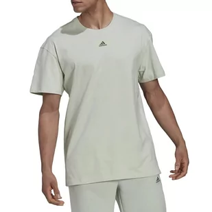 Koszulka adidas Essentials FeelVivid Drop Tee HK2855- zielona - Adidas - Koszulki sportowe męskie - miniaturka - grafika 1