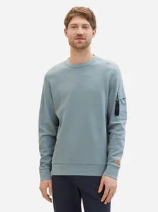Bluza męska rozpinana streetwear z kapturem Tom Tailor L1040919018 L Miętowa (4067672230315). Bluzy męskie streetwear - Bluzy męskie - miniaturka - grafika 1