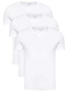 Koszulki męskie - Lacoste Komplet 3 t-shirtów TH3374 Biały Slim Fit - grafika 1