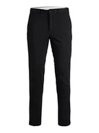 Spodnie męskie - JACK & JONES Eleganckie spodnie męskie, czarny, 50 - miniaturka - grafika 1