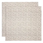 Pieluchy - Jollein 2 otulacze niemowlęce Hydrophilic 115x115 cm Kwiaty RETRO FLOWERS - miniaturka - grafika 1