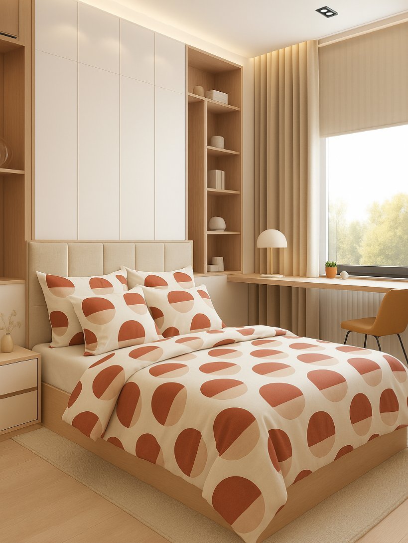 Elegancka pościel satynowa 140x200 w kolorze COLORME - idealna do sypialni OUTLET