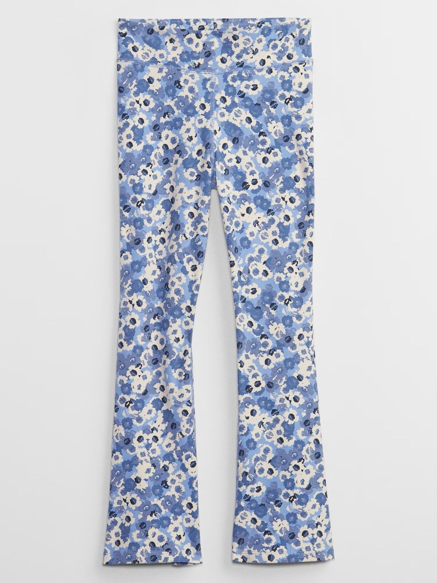LEGGINSY DZIEWCZĘCE DZWONY W KWIATKI GAP KIDS 104-110