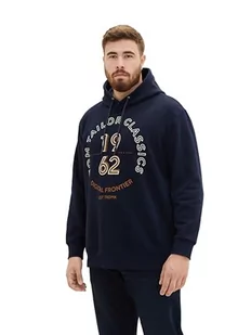 TOM TAILOR bluza męska plus size, 10668 - Sky Captain Blue, 4XL duże rozmiary - Bluzy męskie - miniaturka - grafika 1