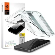 Szkła hartowane na telefon - Szkło hartowane SPIGEN Glas.TR EZ Fit FC do Apple iPhone 15 Czarny - miniaturka - grafika 1