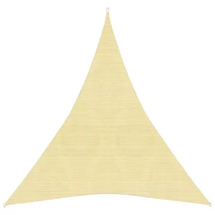 vidaXL Żagiel przeciwsłoneczny, 160 g/m, beżowy, 4x5x5 m, HDPE vidaXL - Pawilony ogrodowe - miniaturka - grafika 1