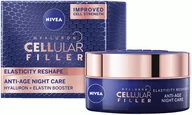 Kremy do twarzy - Krem do twarzy Nivea Filler Hyaluronic &amp; Folic Night Cream 50 ml (4005900966292) - miniaturka - grafika 1