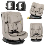 Foteliki samochodowe - FOTELIK 40-150 CM 0-36kg I-SIZE OBROTOWY ISOFIX 360 LORELLI RODEO BEŻOWY - miniaturka - grafika 1