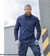 Bluzy męskie - Ardon MICHAEL - męska bluza polarowa, wysoka jakość, trwały kształt, płaskie szwy - niebieski królewski H2201 S - miniaturka - grafika 1
