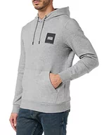 Bluzy męskie - JACK&JONES Męska bluza z kapturem JJLOCK Sweat Hood 2PK MP, granatowy blezer/pak: granatowy blezer + LGM (mały nadruk), XL, Navy Blazer/opakowanie: granatowy+lgm (mały nadruk), XL - miniaturka - grafika 1