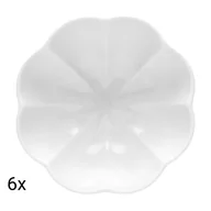 Talerze - Zestaw salaterek z porcelany Lubiana Naomi, 6 elementów, biały - miniaturka - grafika 1