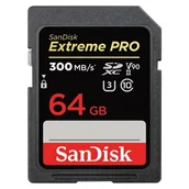 Karty pamięci - SanDisk Extreme Pro SDXC 64GB UHS-II/U3 V90 SDSDXDK-064G-GN4IN SDSDXDK-064G-GN4IN - miniaturka - grafika 1