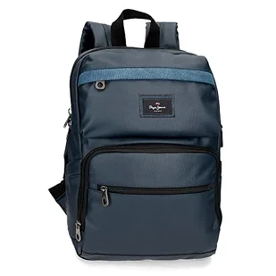 Pepe Jeans Court plecak na laptopa, regulowany, do 30,5 cm, niebieski, 25 x 37 x 10 cm, bawełna i poliester, 9 l - Koszulki i topy damskie - miniaturka - grafika 1