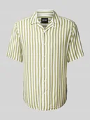 Koszule męskie - Koszula casualowa z wiskozy z kołnierzem z połami model ‘WAYNE’ - miniaturka - grafika 1