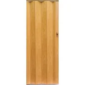 Drzwi wewnętrzne - Drzwi harmonijkowe CRYSTALLINE ROYAL 280 86 x 203 cm jasny dąb - miniaturka - grafika 1