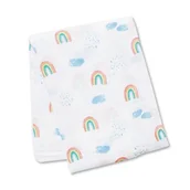 Koce i narzuty dla dzieci - Lulujo, Kocyk muślinowy, Rainbow Sky - miniaturka - grafika 1