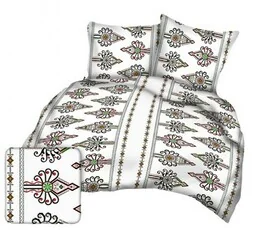 Karo Pościel z kory 200x220 biała kolorowa parzenica góralska A1017 Kora 23 - Pościel - miniaturka - grafika 1