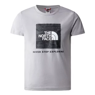 Koszulka The North Face Redbox 0A82E9A911 - szara - Koszulki sportowe damskie - miniaturka - grafika 1