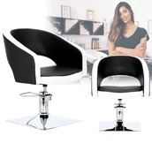 Fotele fryzjerskie - Fotel fryzjerski Greta hydrauliczny obrotowy do salonu fryzjerskiego krzesło fryzjerskie - miniaturka - grafika 1