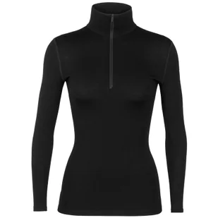 Bluza damska Icebreaker W 260 Tech LS Half Zip Rozmiar: S / Kolor: czarny - Bluzy sportowe damskie - miniaturka - grafika 1
