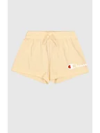 Spodenki damskie - Champion Szorty dresowe w kolorze żółtym - miniaturka - grafika 1