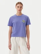 Koszulki i topy damskie - Quiksilver T-Shirt EQWZT03181 Fioletowy Relaxed Fit - miniaturka - grafika 1