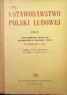 Historia świata - Ustawodawstwo Polski Ludowej Tom II - miniaturka - grafika 1