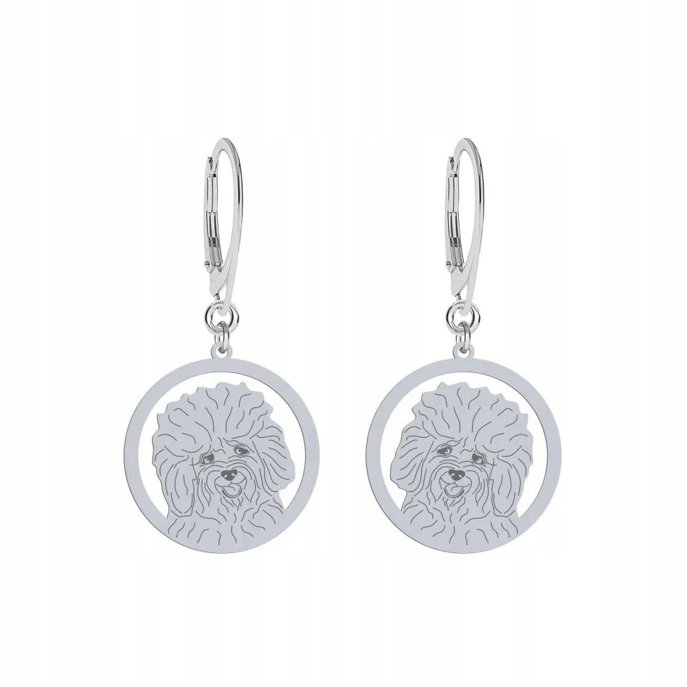 Kolczyki Srebrne z psem Bolończyk 925 Biżuteria Prezent GRAWER GRATIS