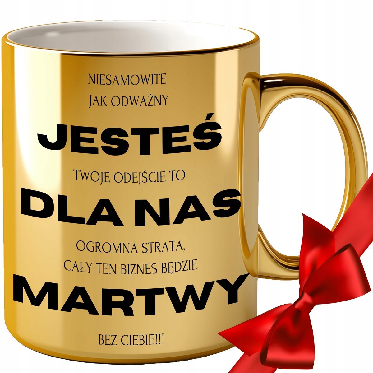 KUBEK ZŁOTY NA POŻEGNANIE ODEJŚCIE KOLEŻANKI KOLEGI PRACY SZEFA PRACOWNIKA