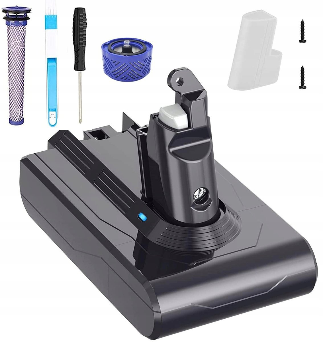 Bateria Dyson V6 21,6 V 4000 mAh Osłona 2 Filtry