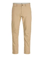 Spodnie męskie - Jack & Jones Spodnie chino "Marco" w kolorze beżowym - miniaturka - grafika 1
