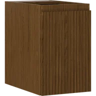 Szafki łazienkowe - Mexen Rivel szafka łazienkowa podumywalkowa 30 cm, 1 drzwi, ryflowana, orzech - 91A21-03047-1-BF86 - miniaturka - grafika 1