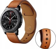 Akcesoria do smartwatchy - PASEK Skórzany DO SAMSUNG GALAXY WATCH GEAR S3 46m - miniaturka - grafika 1