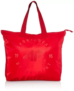 Torebki damskie - 4F Damska Torba Plażowa Shopper Bag Czerwona L0TPL001-62S - grafika 1