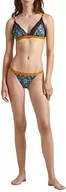Majtki damskie - Pepe Jeans Damskie majtki stringi w kwiaty, Niebieski (granatowy), XL - miniaturka - grafika 1
