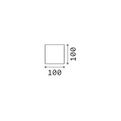 Lampy ogrodowe - Ideallux Ideal Lux kinkiet zewnętrzny LED Atom, biały, 10 cm, metalowy - miniaturka - grafika 1