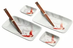 Zestaw do sushi Crane żurawie, 6 elementów - Emro Aziatica - Kuchnie świata - miniaturka - grafika 1