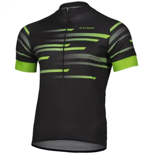 Męska koszulka kolarska Etape Energy Rozmiar: M / Kolor: czarny/zielony - Bluzy sportowe męskie - miniaturka - grafika 1
